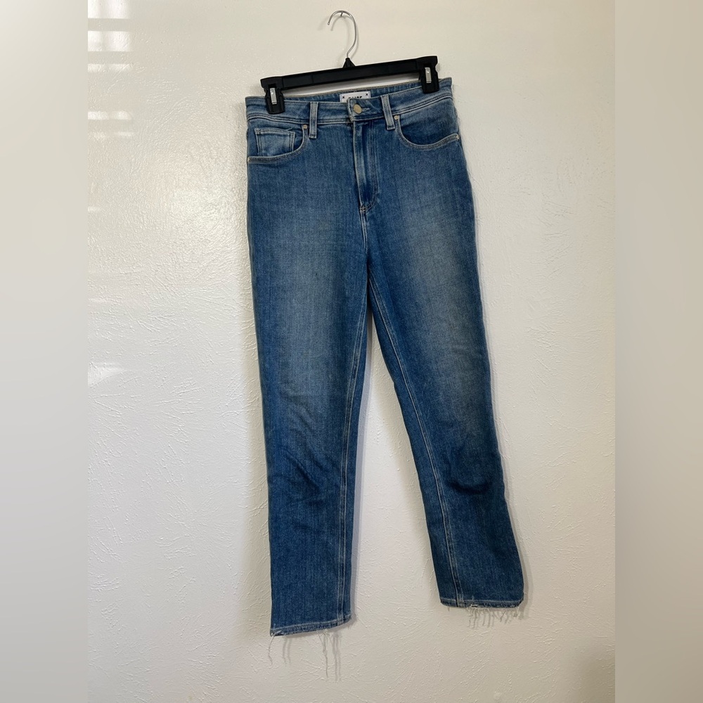 PAIGE Sarah Slim Crop Jean in Hot Toddy with a Double Shot Hem